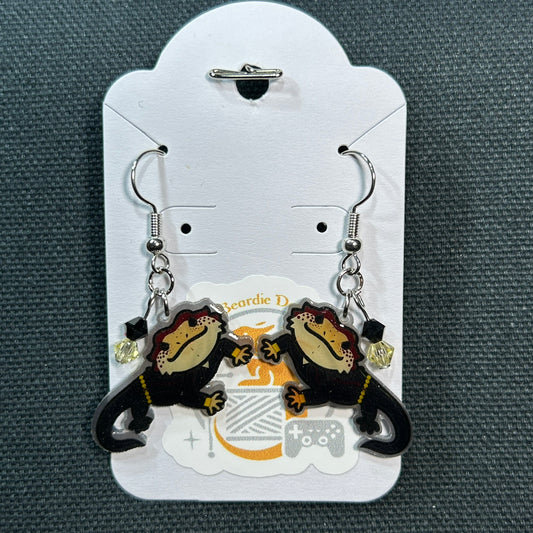 Beardie Widow Earrings