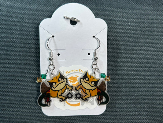 Hawk Beardie Earrings