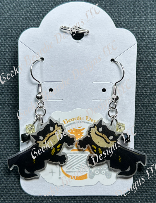 The Dark Beardie Earrings