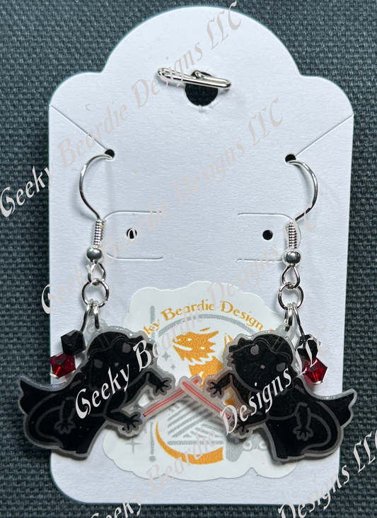 Darth Beardie Earrings