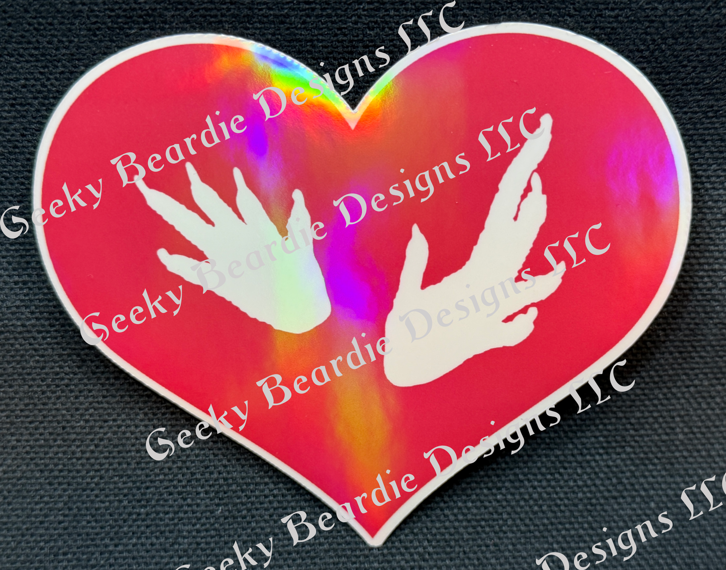 Heart Foot Sticker