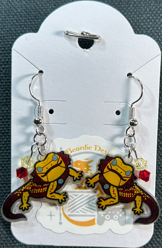 Iron Beardie Earrings