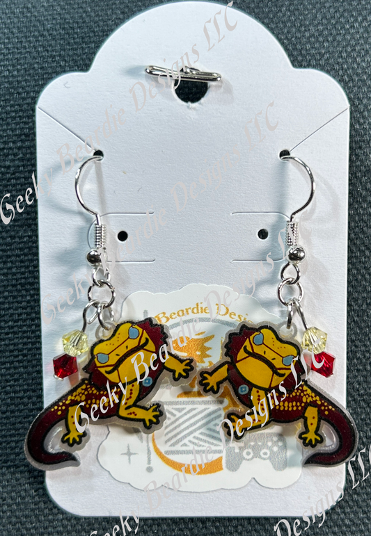 Iron Beardie Earrings
