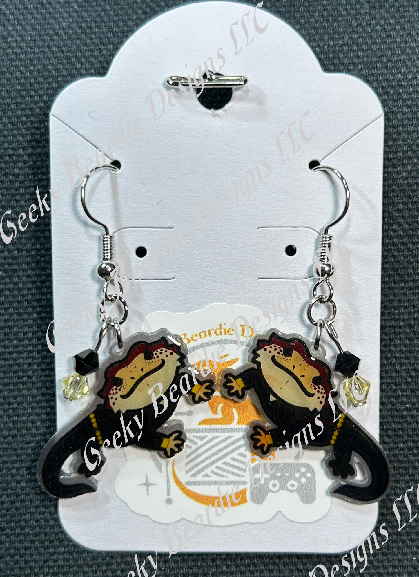Beardie Widow Earrings