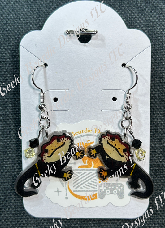 Beardie Widow Earrings