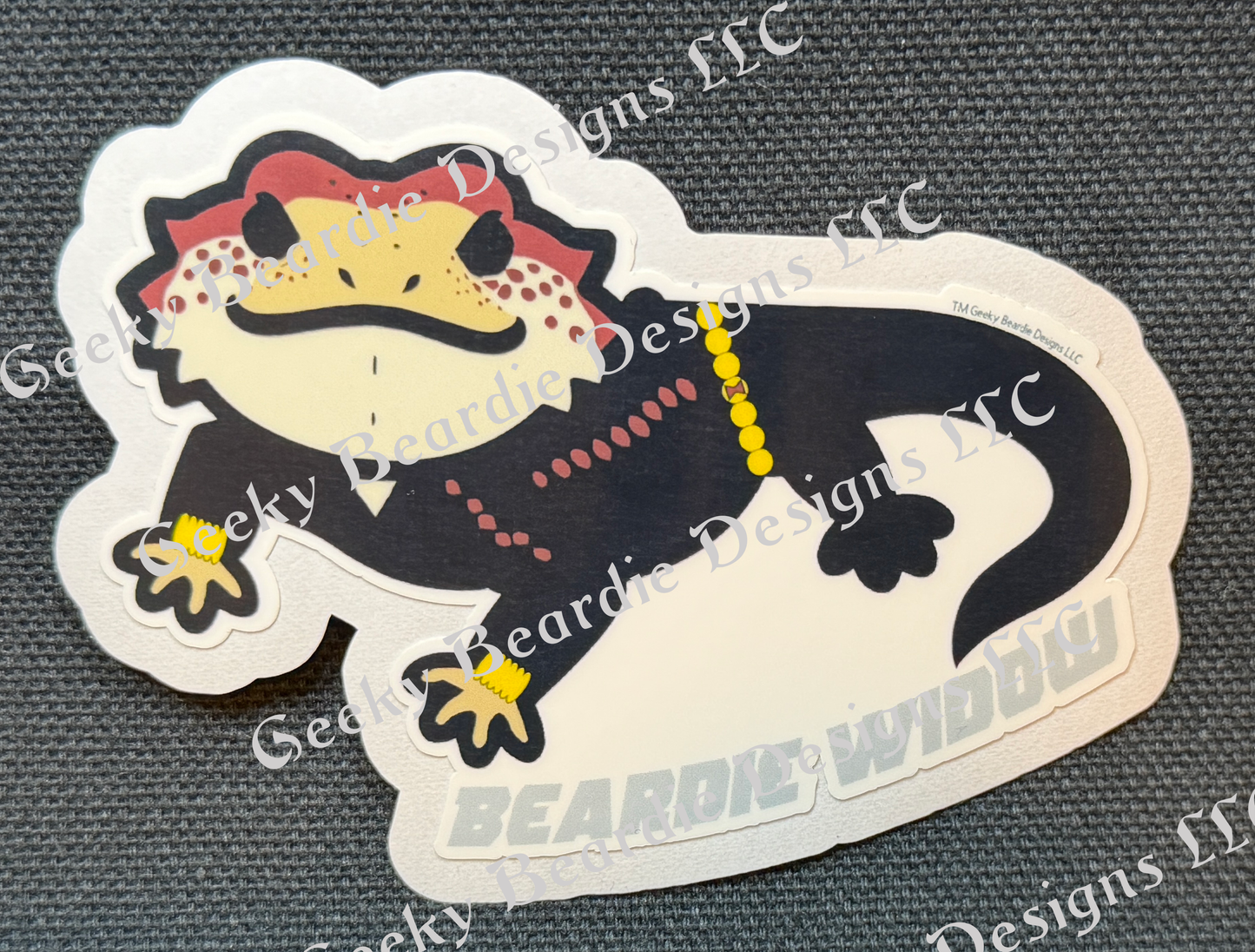 Beardie Widow Sticker